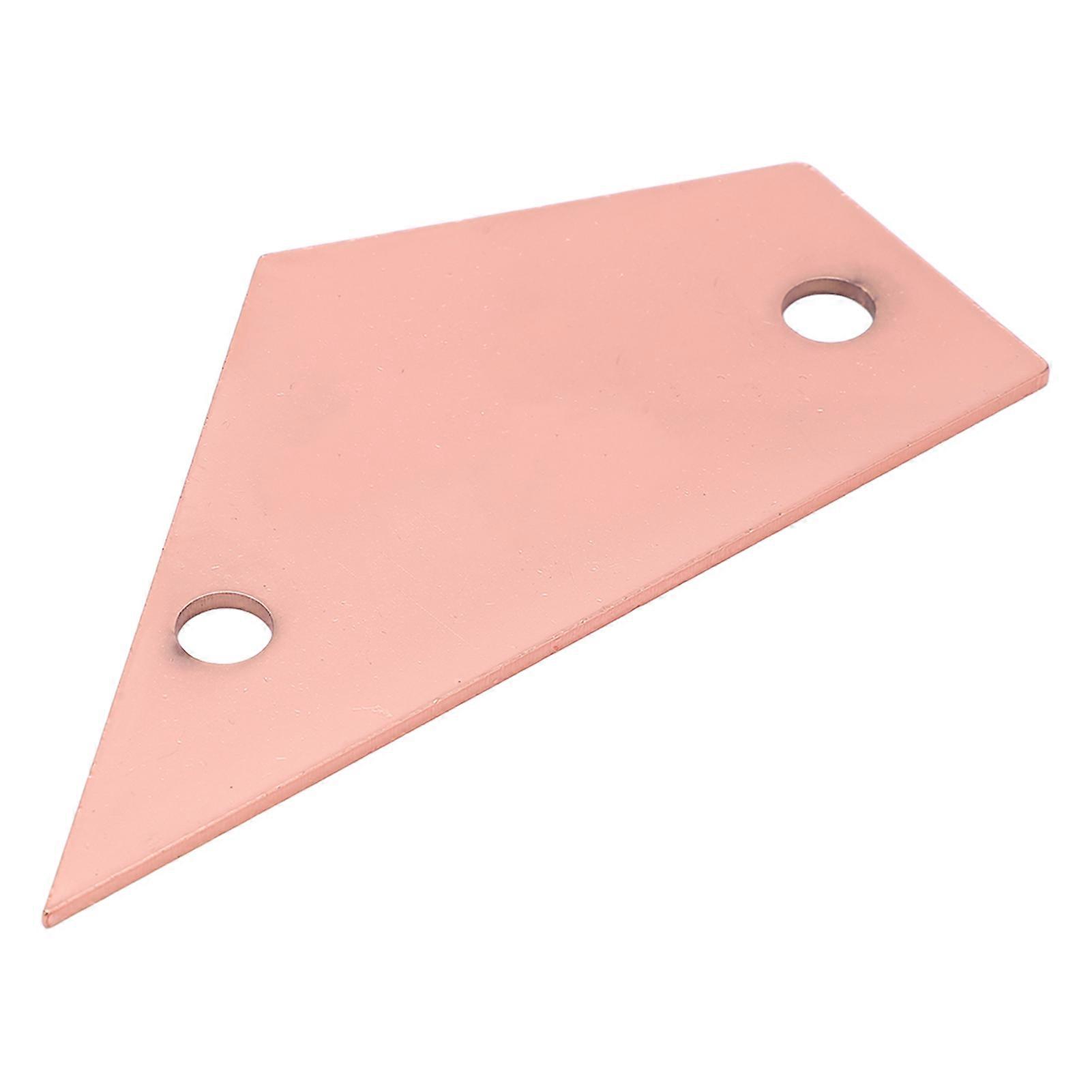 Rostfritt stål Utjämning Linjal Gitarr Fret Rocker Sträng Åtgärd Mätare för stränginstrument