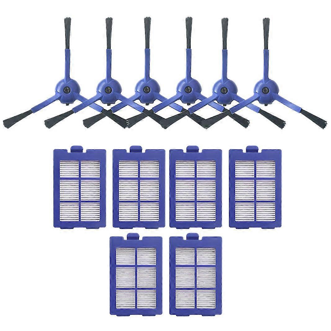 For Eufy X8 Sweeper Home Appliance Parts 6 Side Brushes + 6 Filters