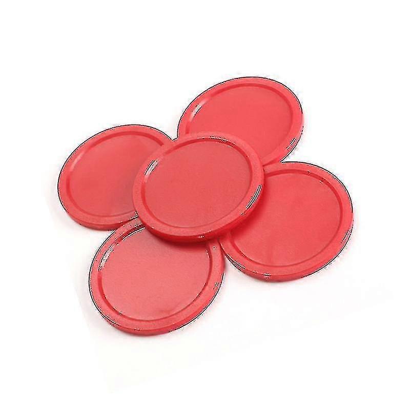 5pcs vermelho de 2 polegadas mini hockey table pucks 50mm puck para a mesa