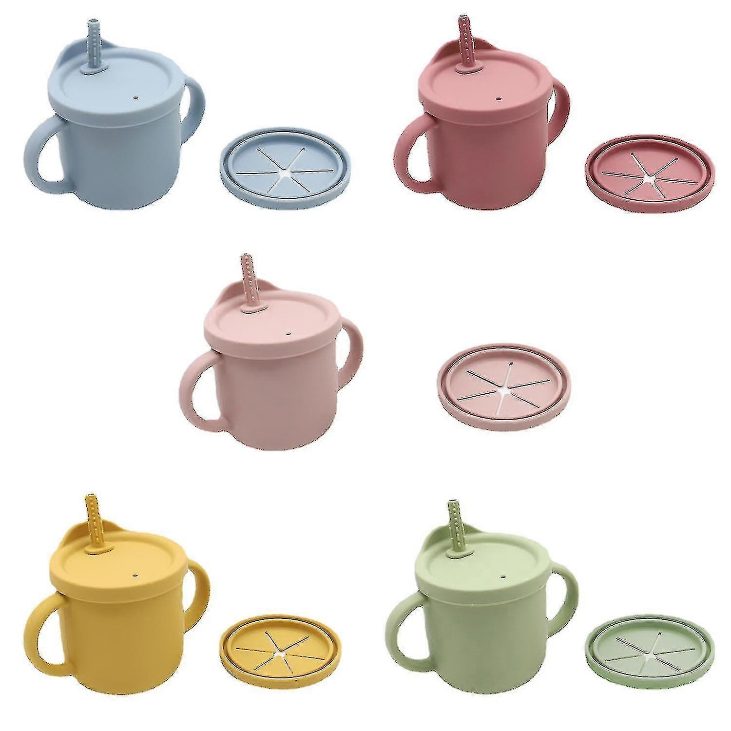 スナックアタックイイスナックカップ|折りたたみ式シリコンスナック容器|幼児と赤ちゃんスナックキャッチャー蓋(ハニージンジャー)