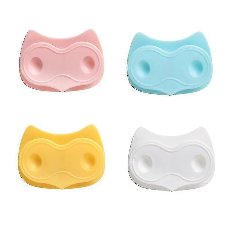 Adhesive Stand Plug Socket Holder Nail Drilling Free 4 Pieces/set Plug Hanger