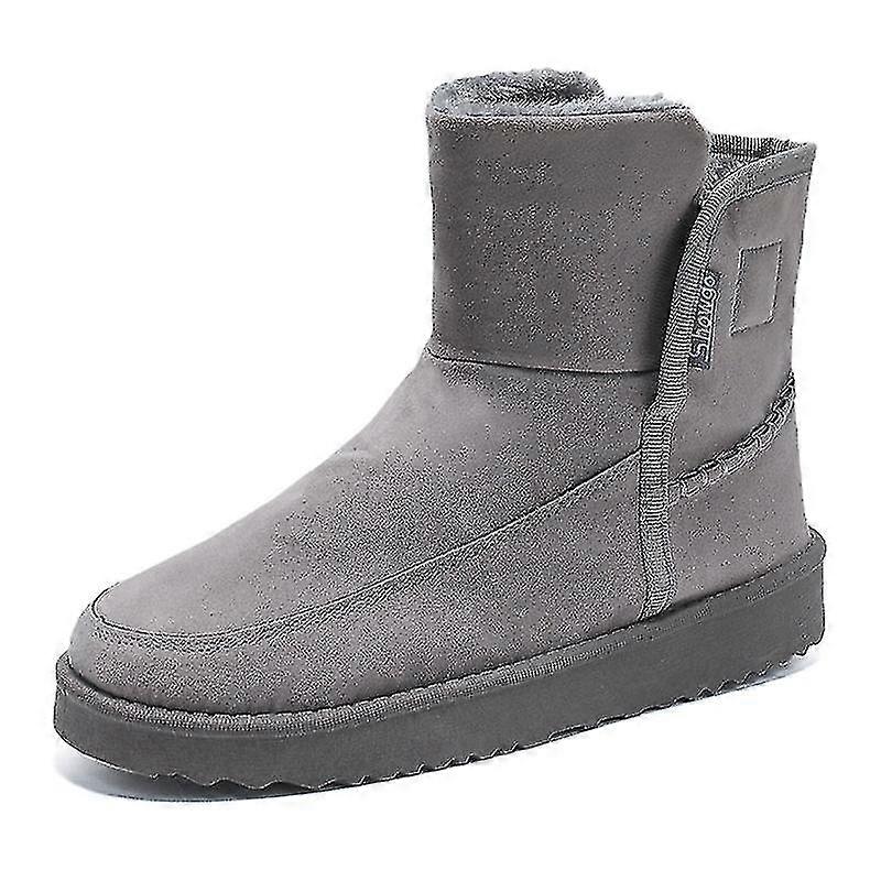Botas de nieve para hombre Botas de invierno Botines Botines para mujer Piel cálida Antideslizante 2k9871
