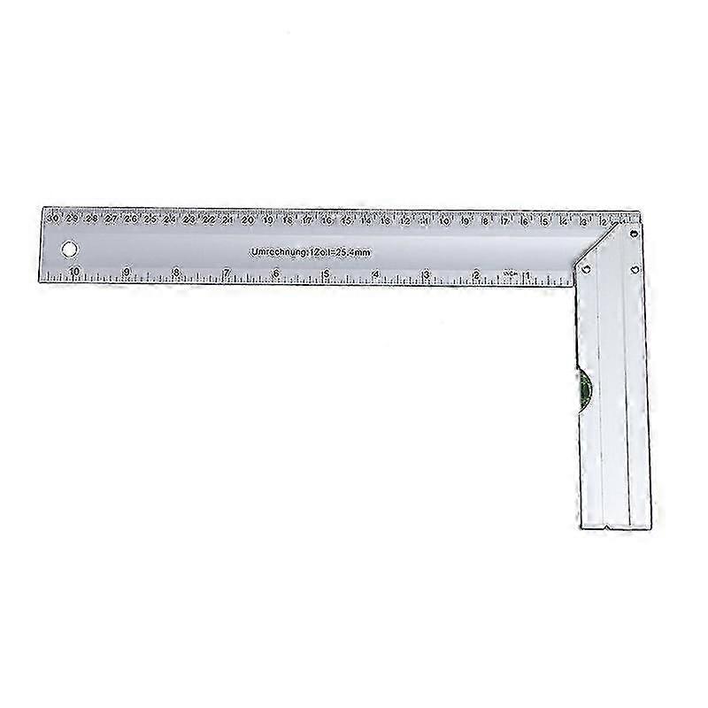 Square Ruler Set Kit 300mm (12inch) Adjustable Engineers Combination Try Square Right Angle Ruler S