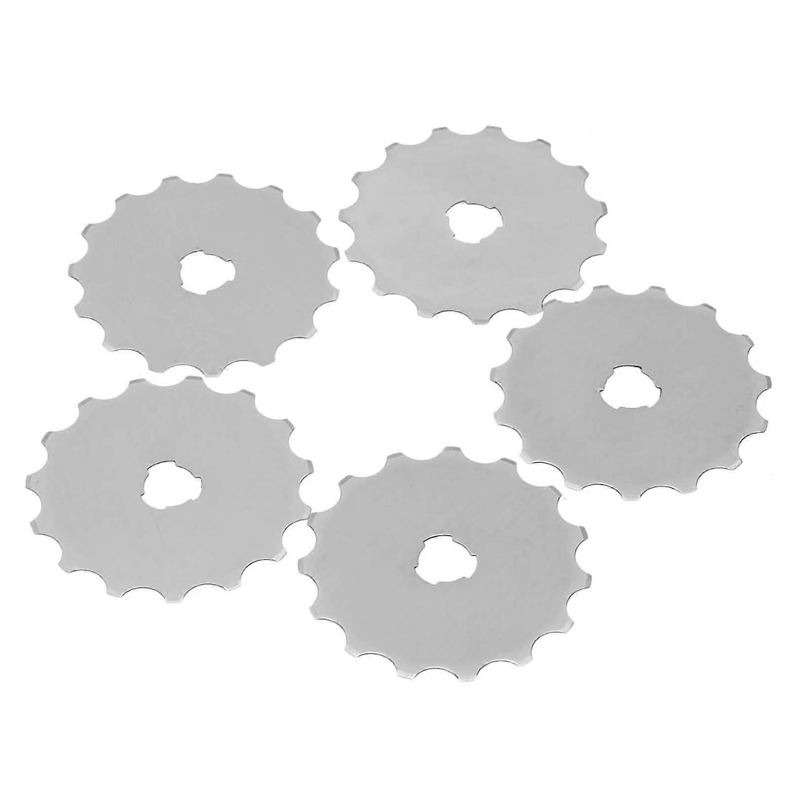 45mm Rotary Cutter Blades for Crochet Edge Patchwork Leather Fabric and Paper Cutting - 5PCS