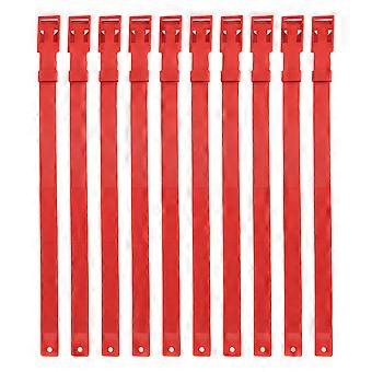 Adjustable Livestock Collar for Farm Animal - 10PCS Red PU Goat/Cow/Horse/Sheep Collar (23 Inch)