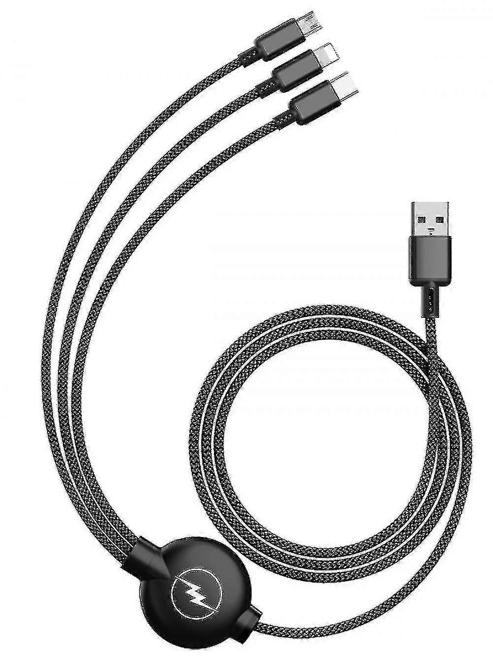 Multi Charging Cable, Upworld Usb Cable 3.2Ft 3 In 1 Premium Nylon Braided Multiple Usb Fast Charging Cords Type