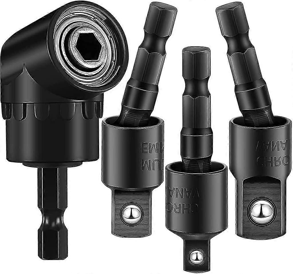 Impact Grade Socket Adapter Set Hex Shank Impact Driver Socket Adapter 360 Degree Rotatable Adapter Power Drill Sockets Adapter Set