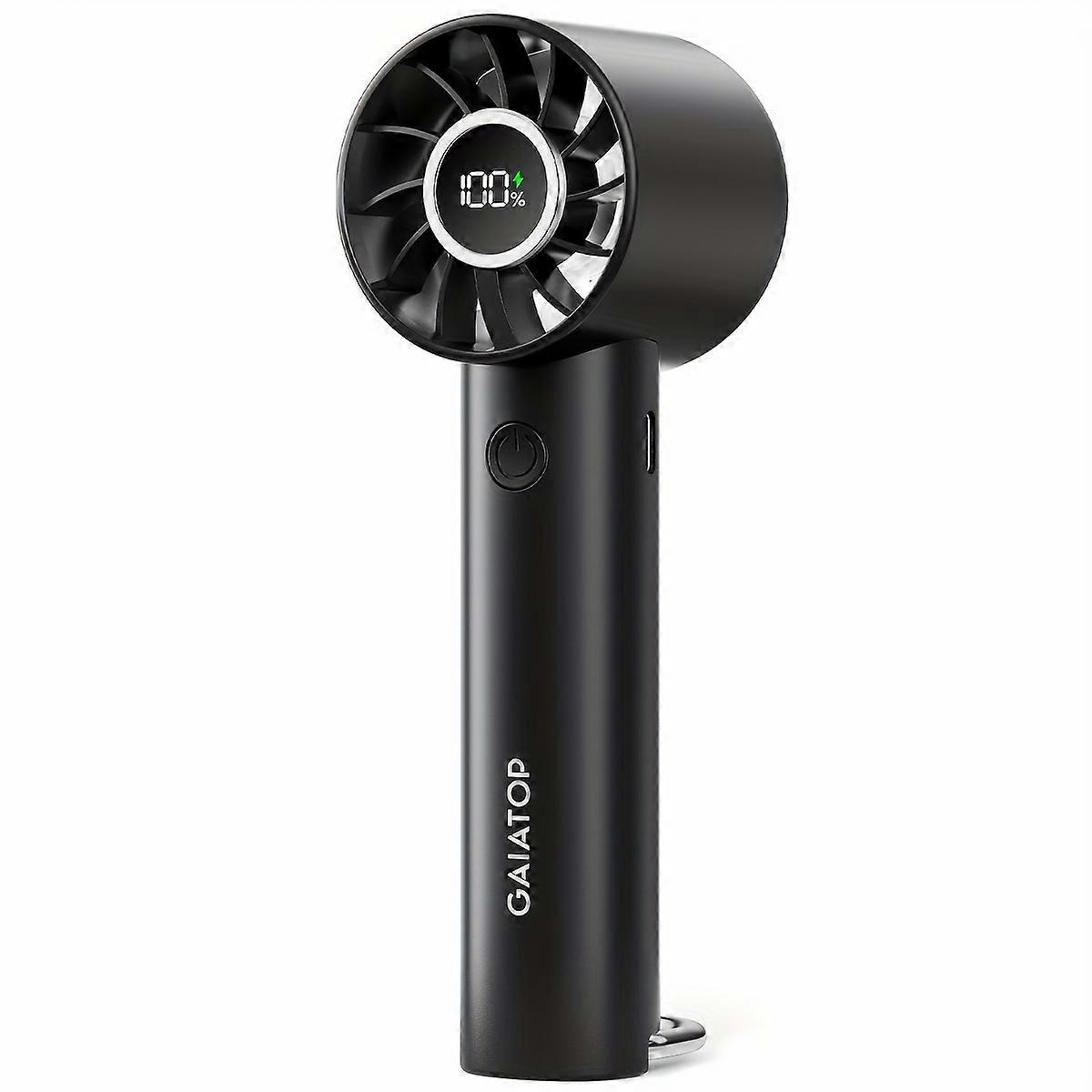 Portable Mini Fan, Handheld Fan With LED Display & Flashlight, 3 Speeds 2000mAh USB Rechargeable Battery Fan, Small Personal Desk Fan For Women Men da