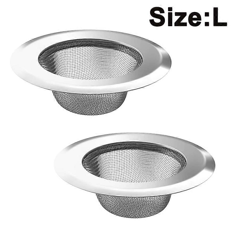 2 Pack Kitchen Sink Strainer, Stainless Steel Drain Filter Strainer
