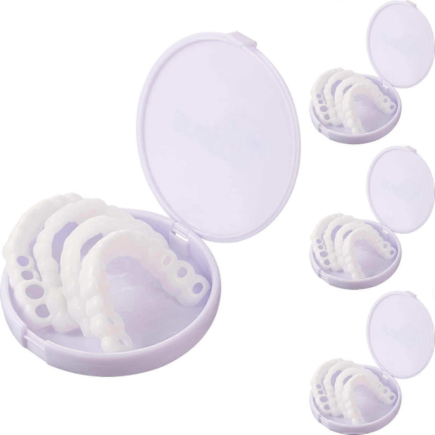 4 Pairs Cosmetic Veneers Teeth Temporary Dentures Teeth Instant Teeth Top