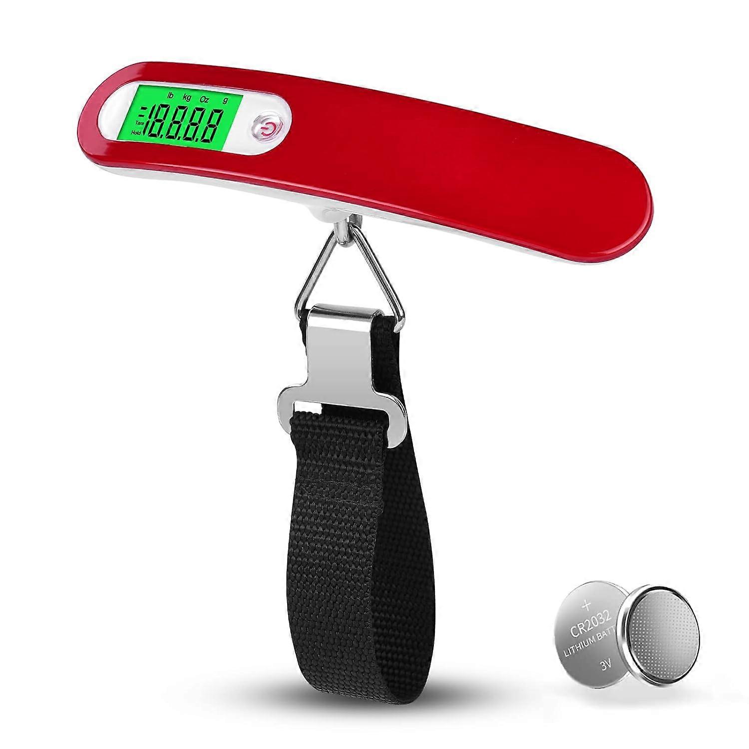 1PC Luggage Scale, Digital Scale Portable Luggage Scale, Hanging Heavy Travel Scale, Suitcase Weighing Scale LCD Display Backlight, Max Weight 110lb/5