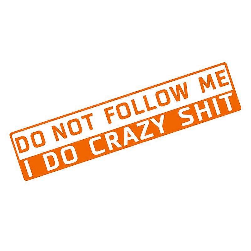 Car Sticker 15*3CM 3D Sticker Do Not Follow Me Car Motorcycles Decoration Reflective Car Styling Custom Sticker