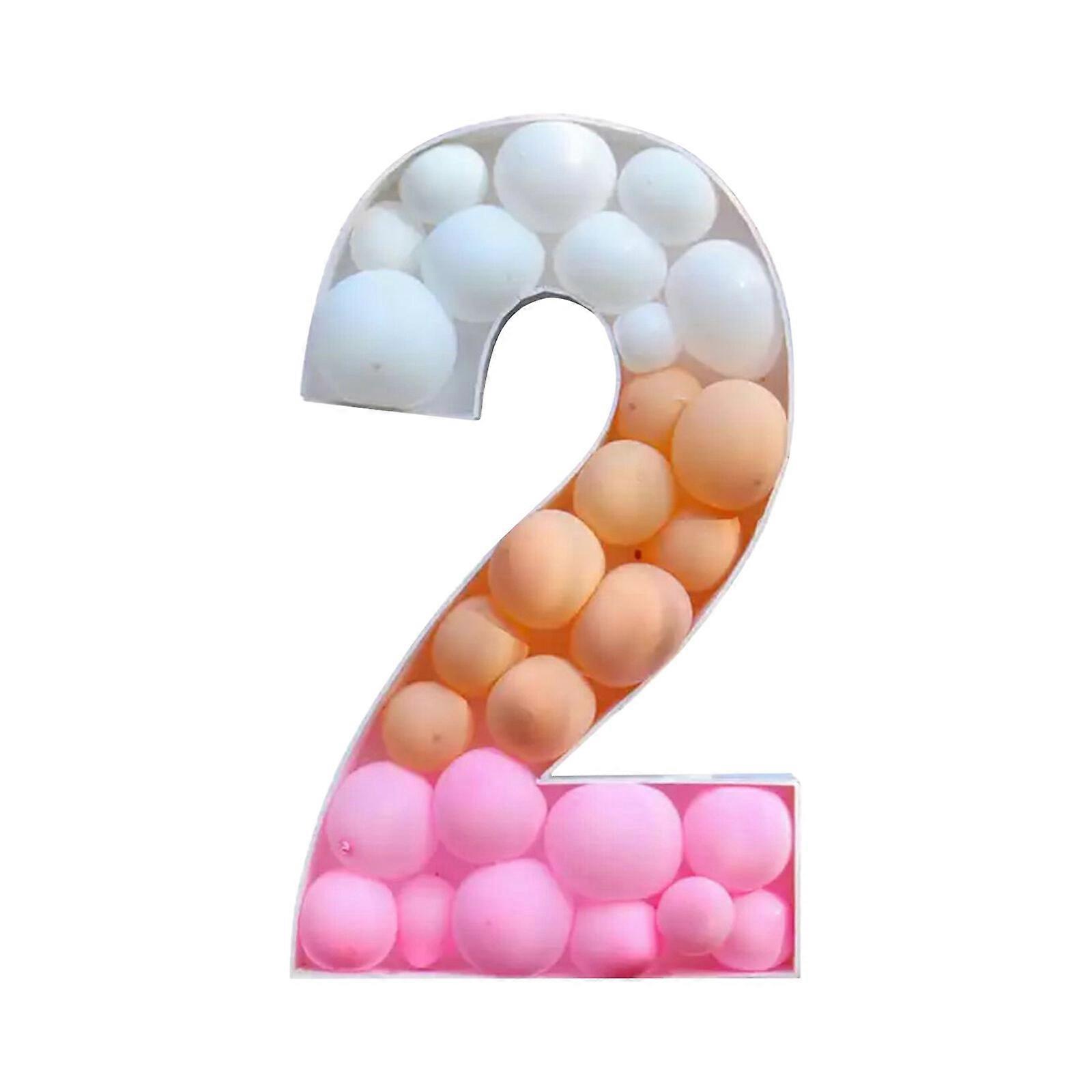 Giant Birthday Number Balloon Filling Balloon Number Frame Box