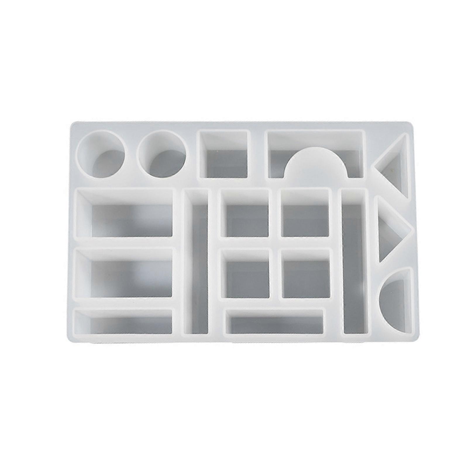 Diy Resin Gypsum Irregular Building Blocks Square Ornaments Toy Silicone Mold
