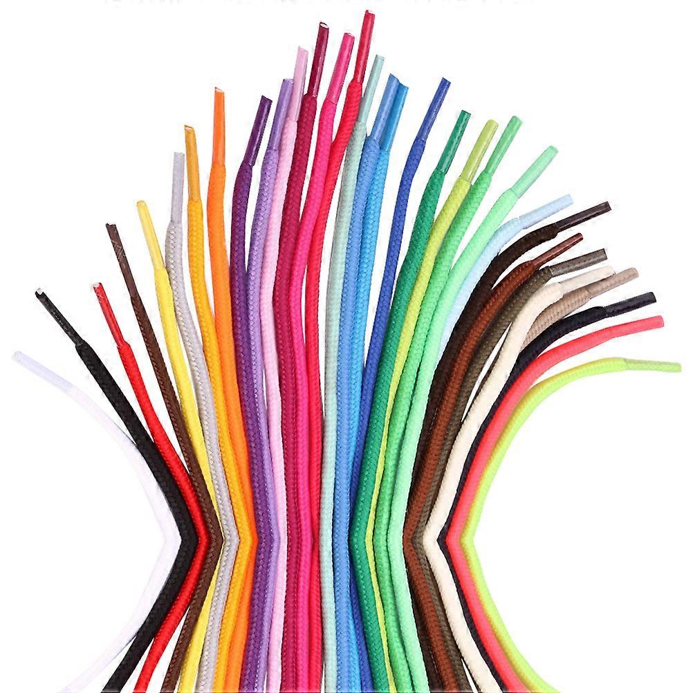 30PCS Replacement Round Shoelaces Colorful Shoes Laces Strings for Sports Shoes Sneakers Skates (0.5m)