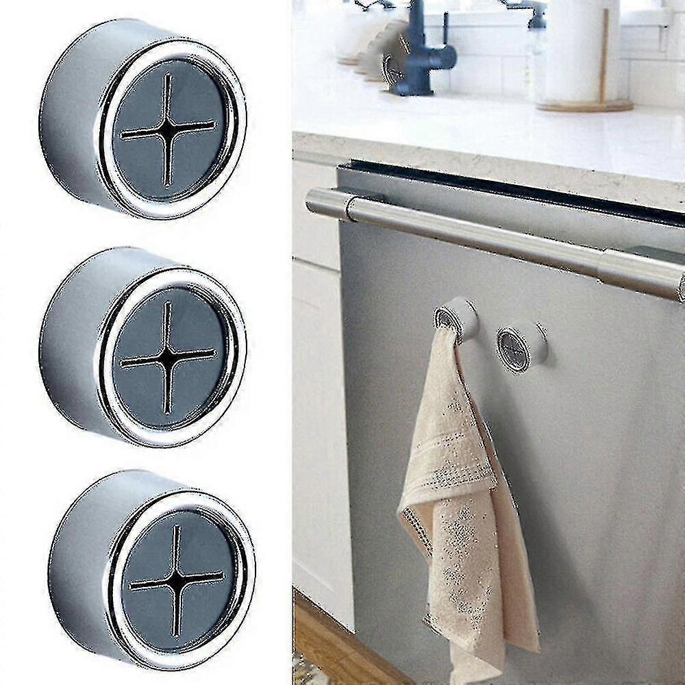 3pcs Push In Towel H Grip Hook Cloth Clip