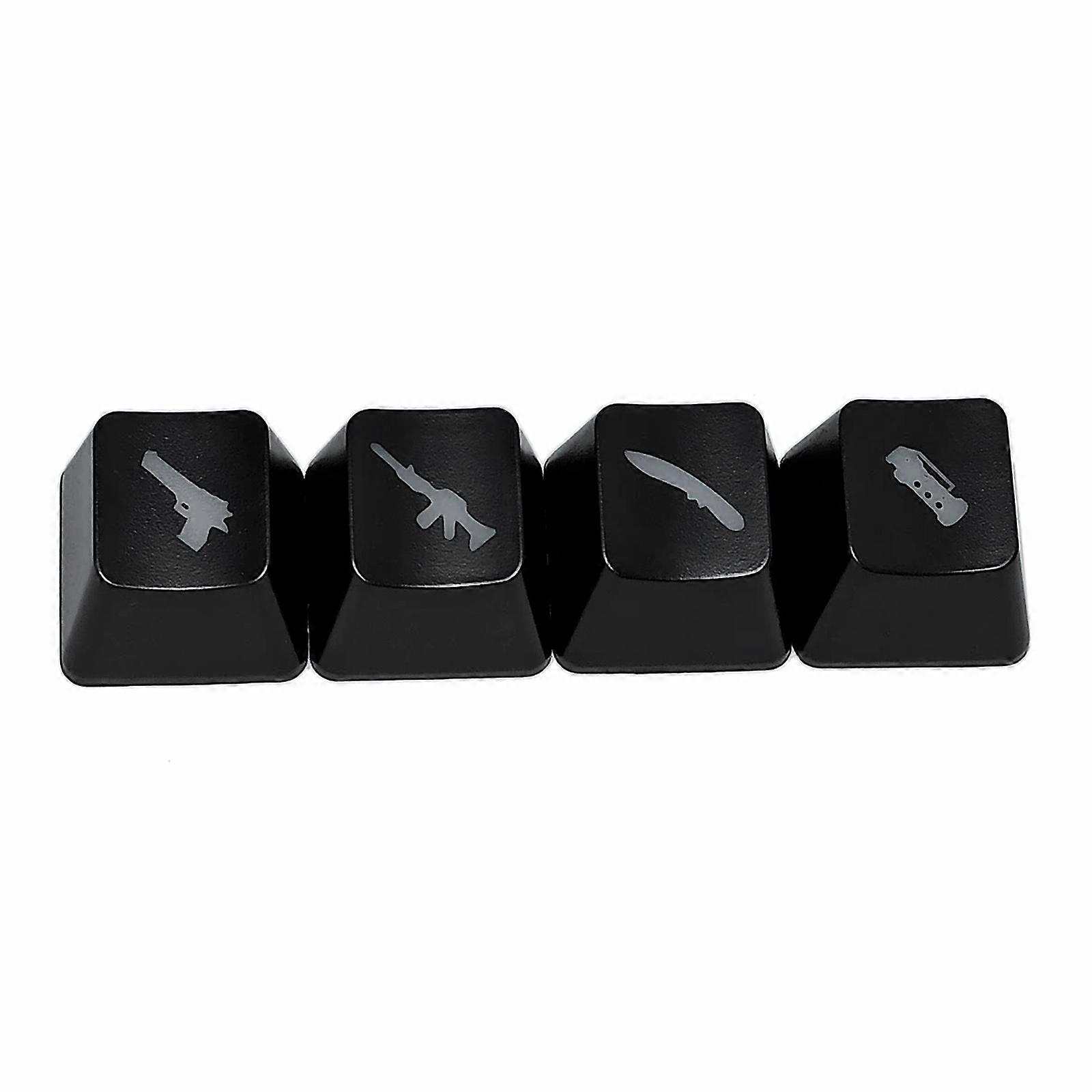 ABS Backlit Keycap R4 OEM Keycaps CF WASD Direction Game Mechanical Keycap 4PCS
