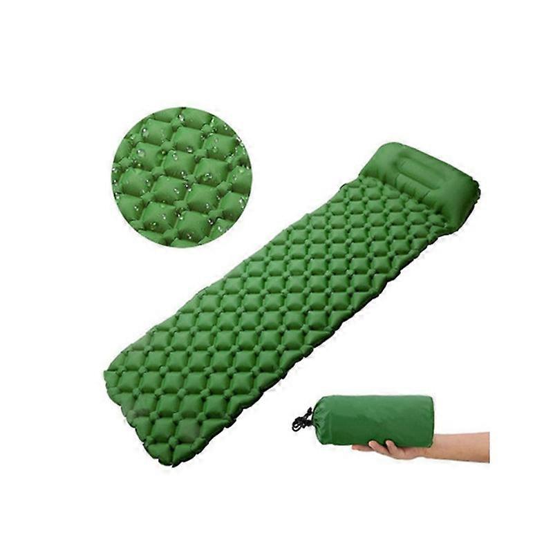 Ultralight sleeping pillow with built-in pillow, inflatable camping mattress for backpacking, travel and hiking, compact and portable clay mat