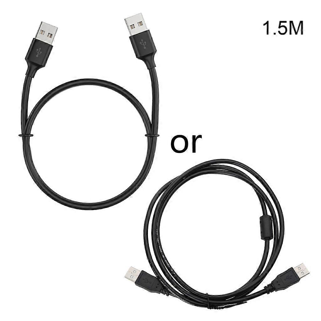 USB A Male to Male Cable Computer Two-end Conversion Wire Data Cord 200m/s