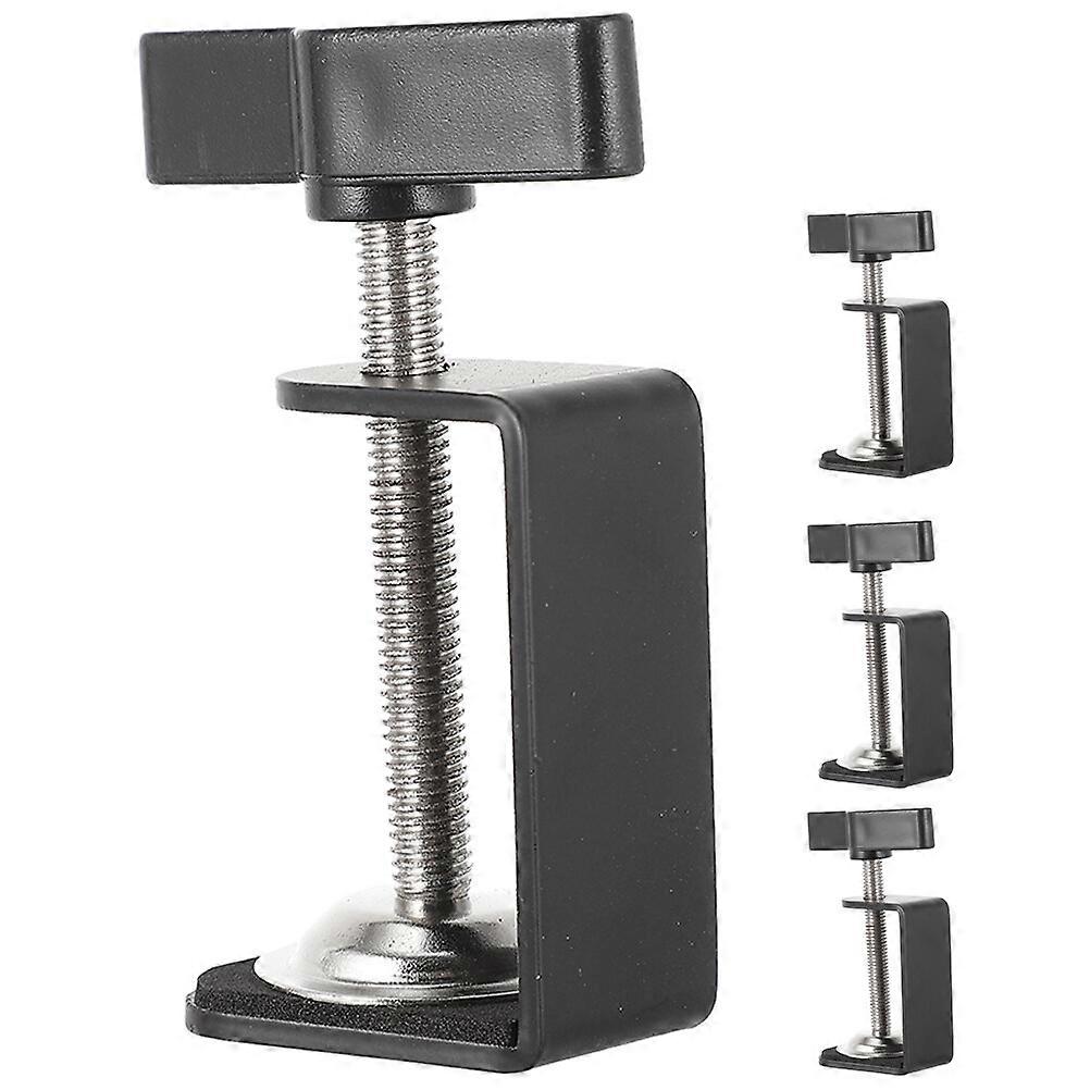 4 pcs Desk Mounting Clamp Table Mount Clamps Universal Desktop Mount Clamps
