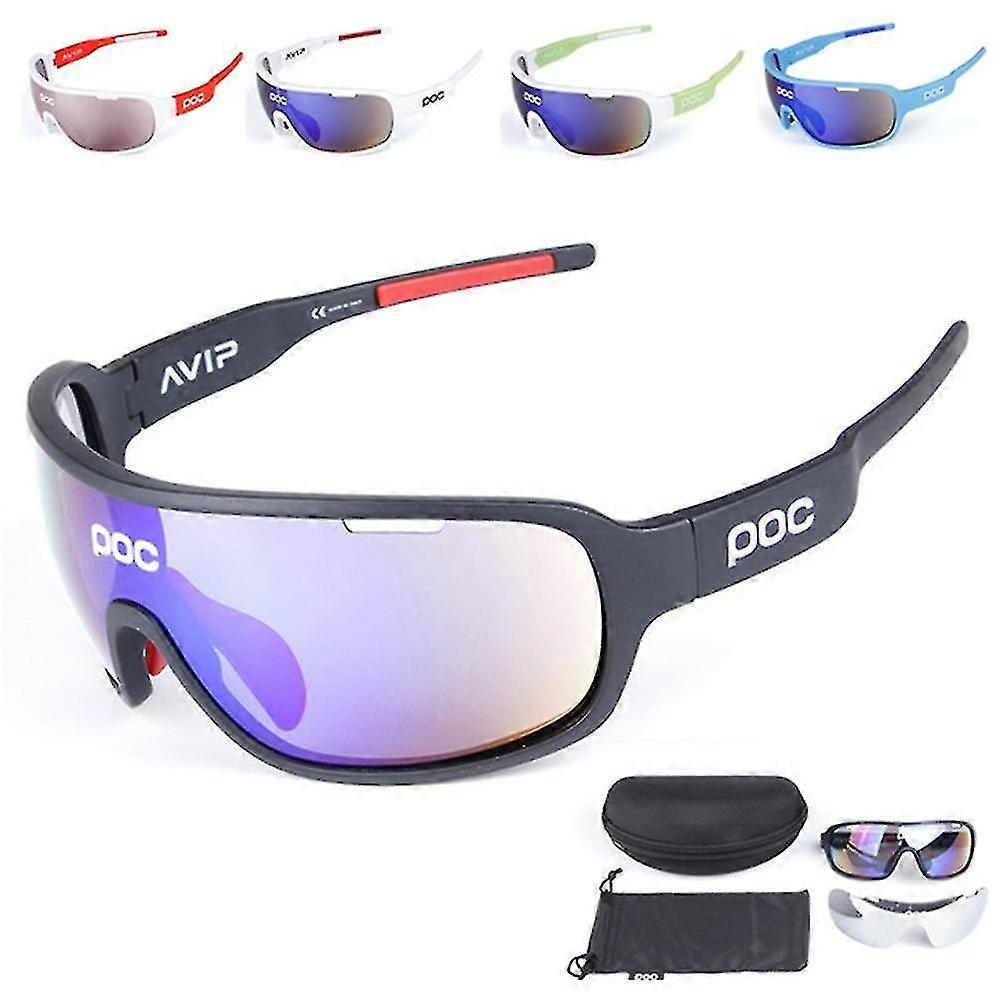 Poc Outdoor Riding Lunettes de soleil polarisées Sports Équitation Mountain Bike Lunettes coupe-vent Uv Lunettes de cyclisme