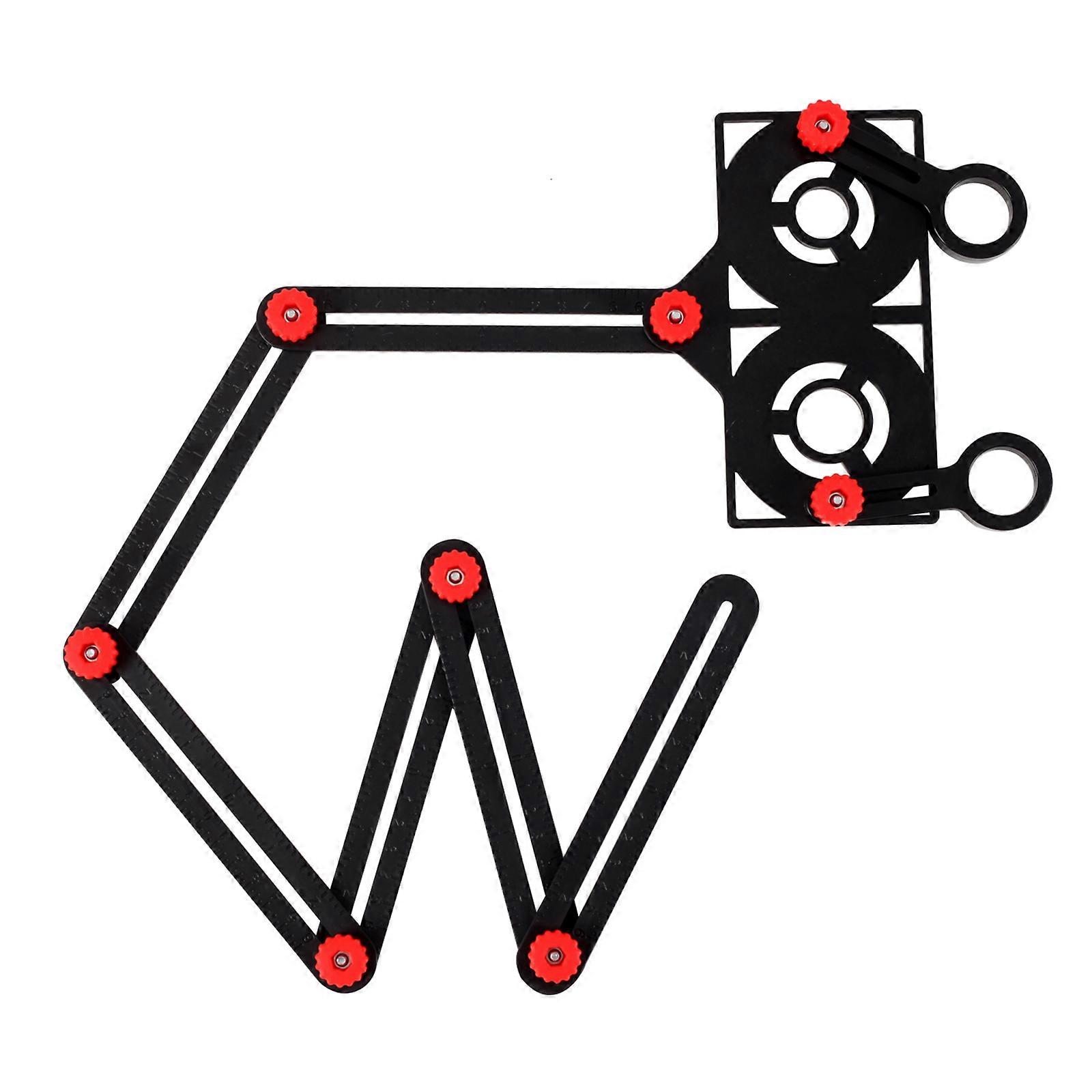 New Arrive Angularizer Ruler Tapes Measuring Positioning Universal Multi-Angle High Precision Multi-function 7 Kinds Template Tool