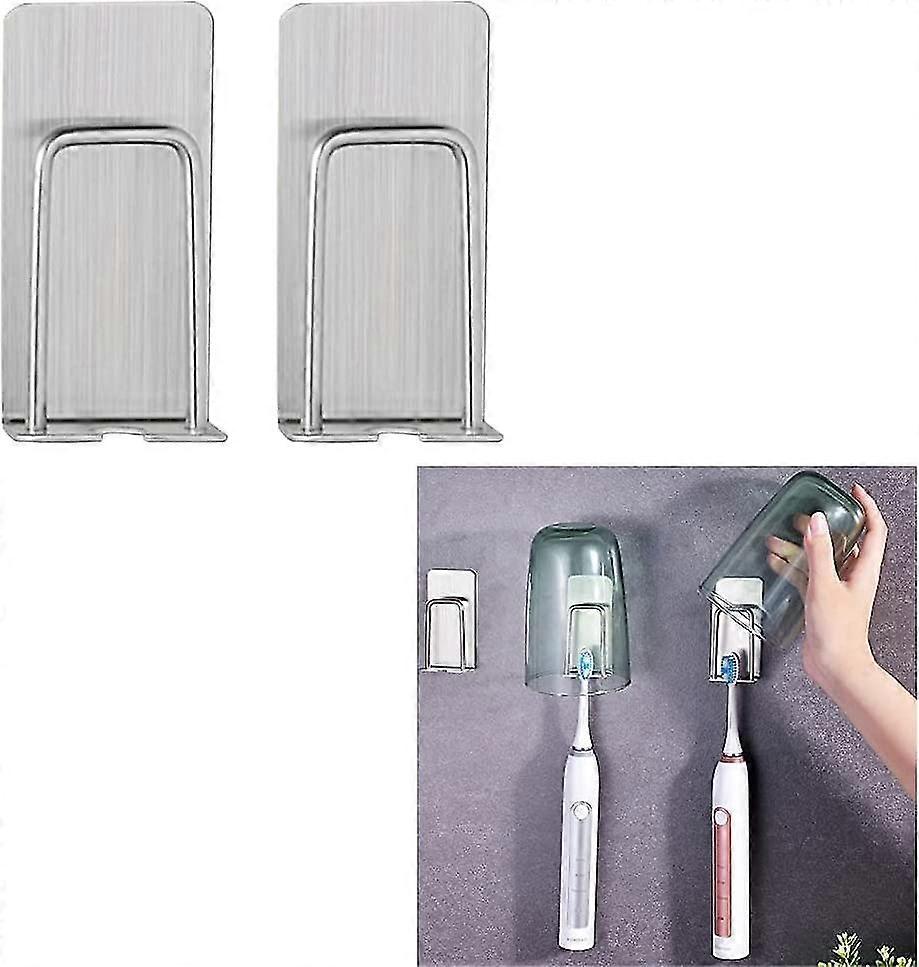 Tooth Brush Stand Toothbrush Holder Wall Hanging Stainless Steel Hook ...