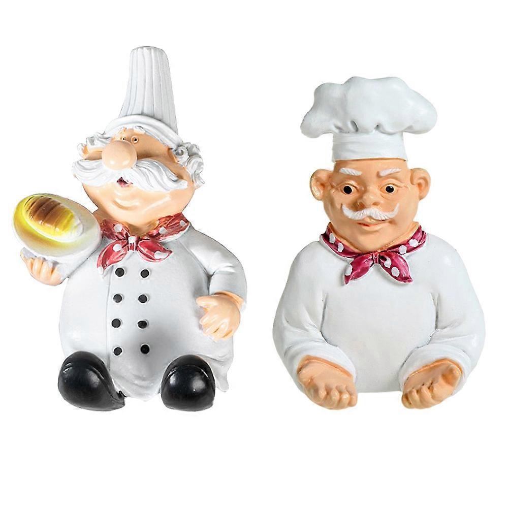 1 Pair Chef Shape Wall Mount Hooks No Drilling Power Plug Hooks (Assorted Color)