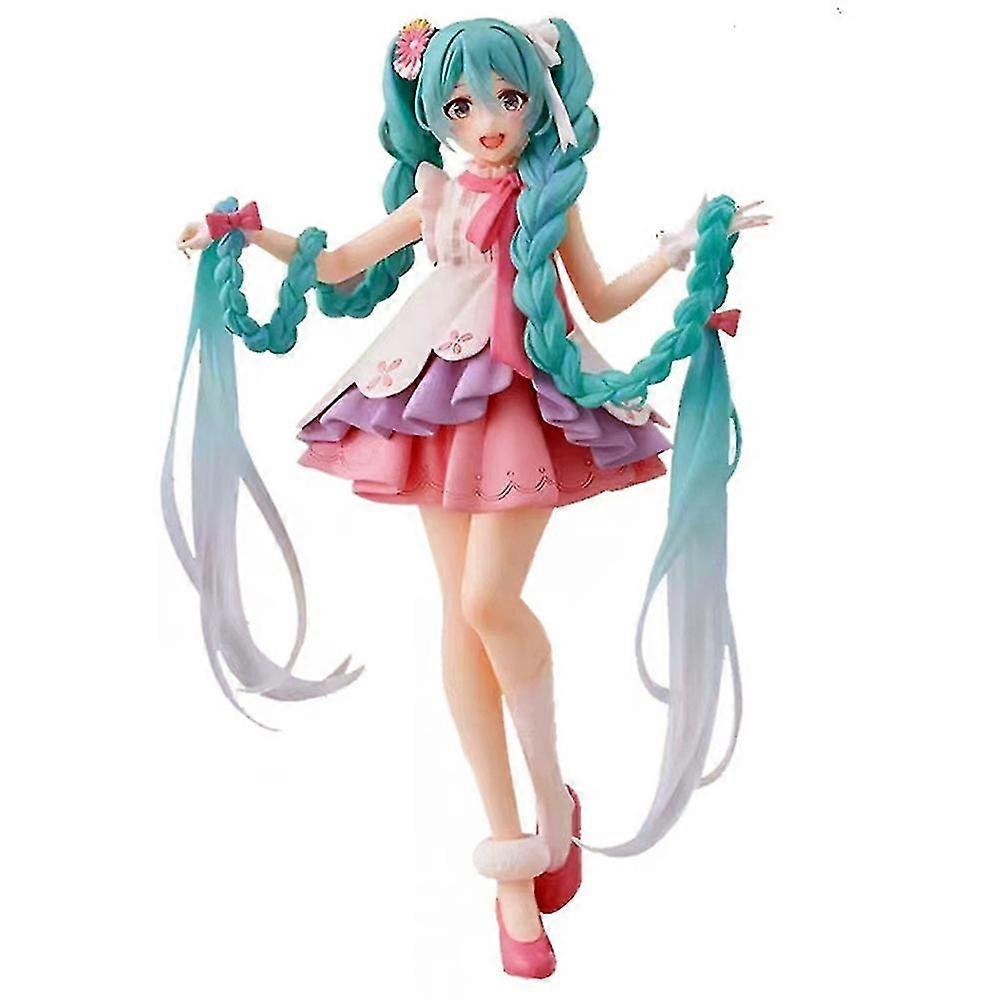 Hatsune Miku Anime Δράση Φιγούρα Sakura Miku Bunny Ear Miku Long Hair Πλεξούδες Miku Συλλεκτικά Μοντέλα Παιχνίδια Δώρα Για Τους Θαυμαστές