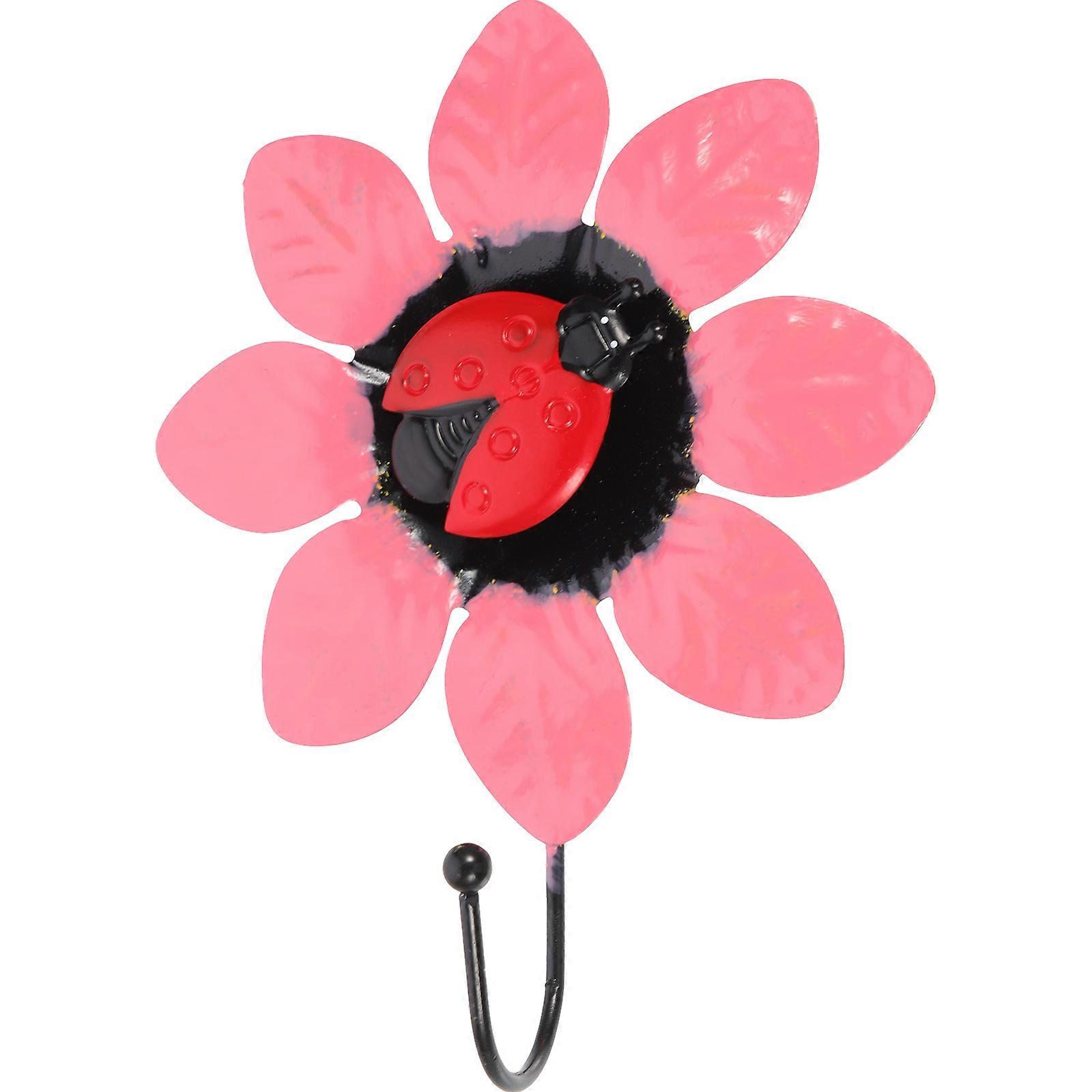 Väggkrok Blomformad hatthängare i järn Dekorativ väggkrok för klädhängare