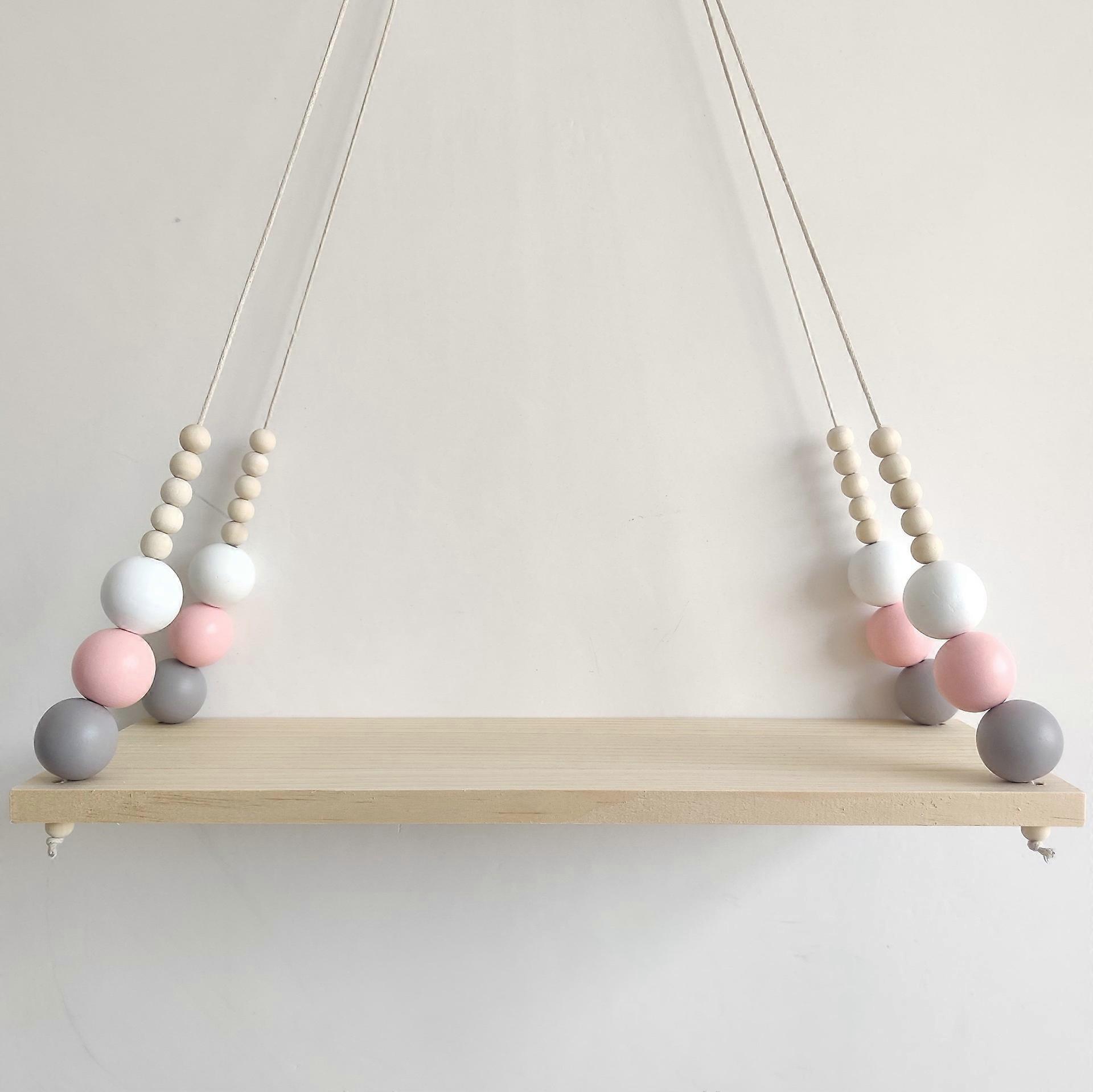 الشمال الخرز الخشبي تخزين الجرف: جدار معلق الطفل حضانة غرفة الاطفال ديكور الفن