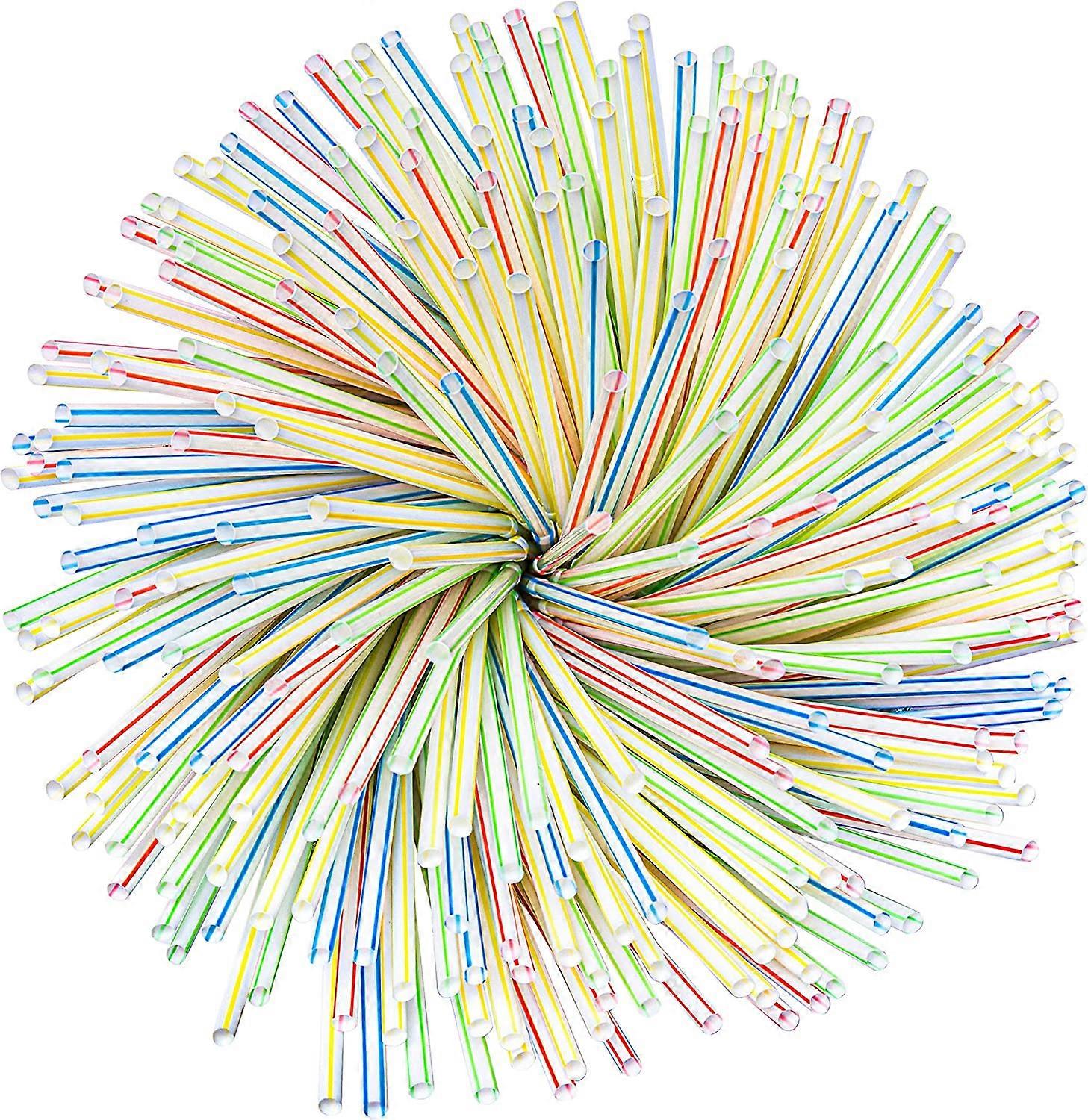 Pack of 500 Reusable Straws for Juice, Soda | Colorful Drinking Straws for Cocktail, Picnic, Wedding or Birthday, Party or Daily use for All |  (D-4-)