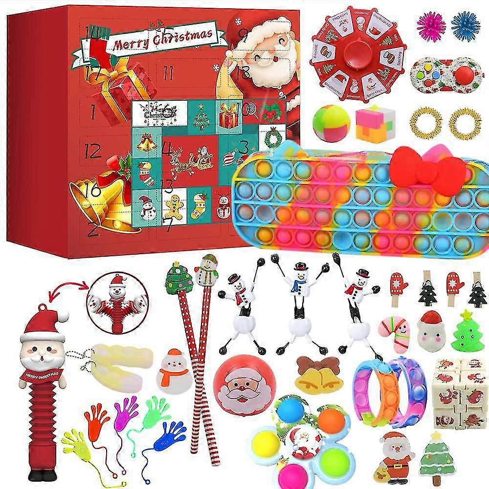 Hot Decompression Christmas Countdown Calendar Blind Box Set Children's Christmas Gift