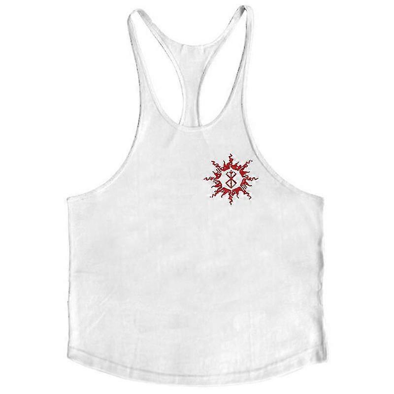 Anime Berserk Grafik Stringer Tank Üst Erkekler için Yaz Atletik Y-sırt Yelek Undershirt Üstleri Spor Salonu Egzersiz Fitness Vücut Geliştirme