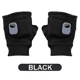 Electric USB Heated Gloves Winter Warming Fingerless Writing Gloves Women Men