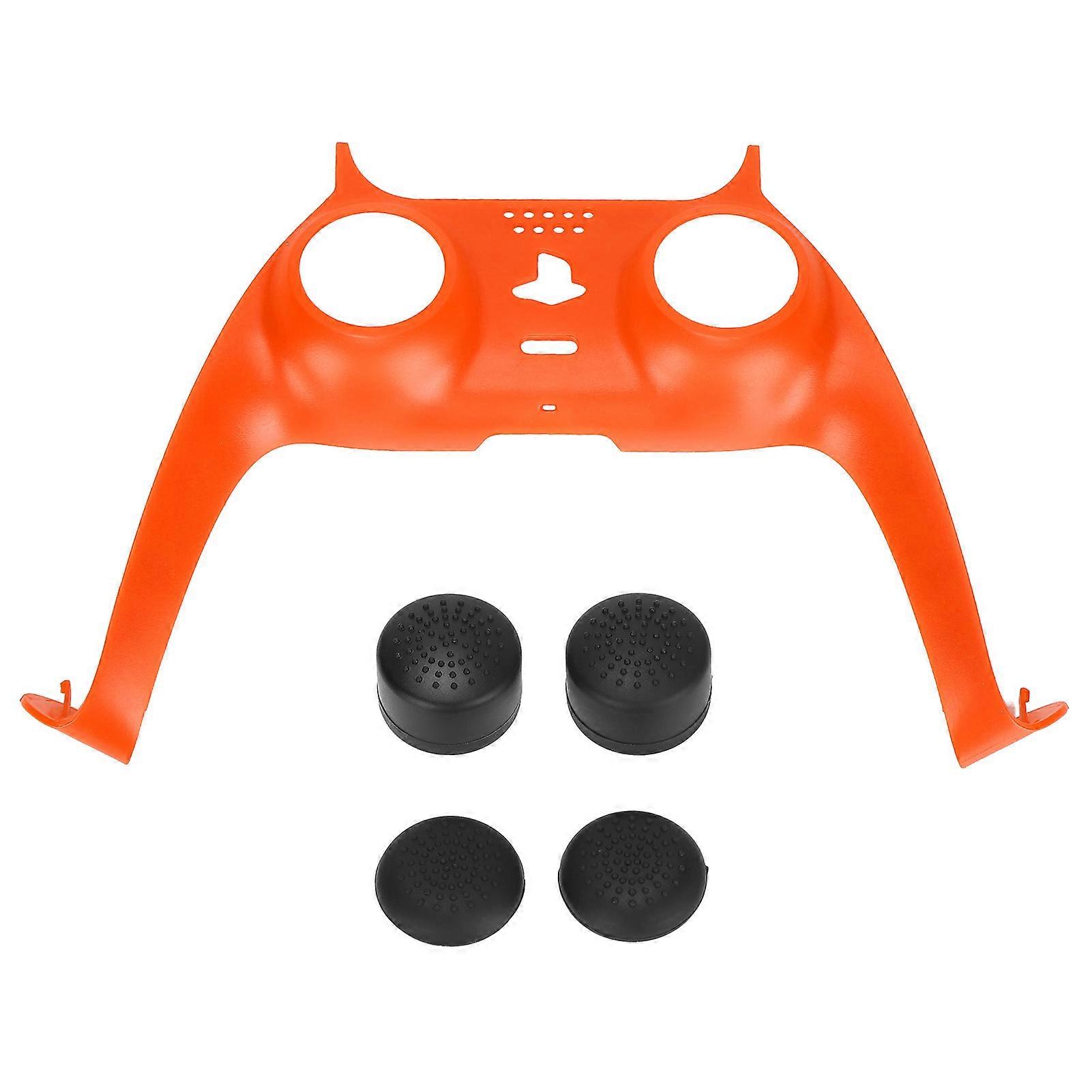 Controller Accessories Gamepad Controller Faceplate Thumb Stick Grips for PS5 DualSense Wireless ControllerOrange