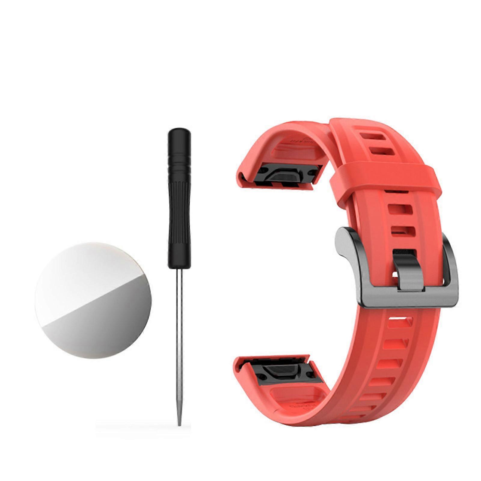 For for Fenix 7 22mm Watch Silicone Loop Strap Bracelet Sweatproof Wristband