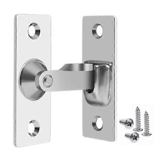 Door Hasp Latch Rustproof Corrosion Resistant Easy Assembly Mini Size 90-Degree Door Latch Sliding Door Lock Latch