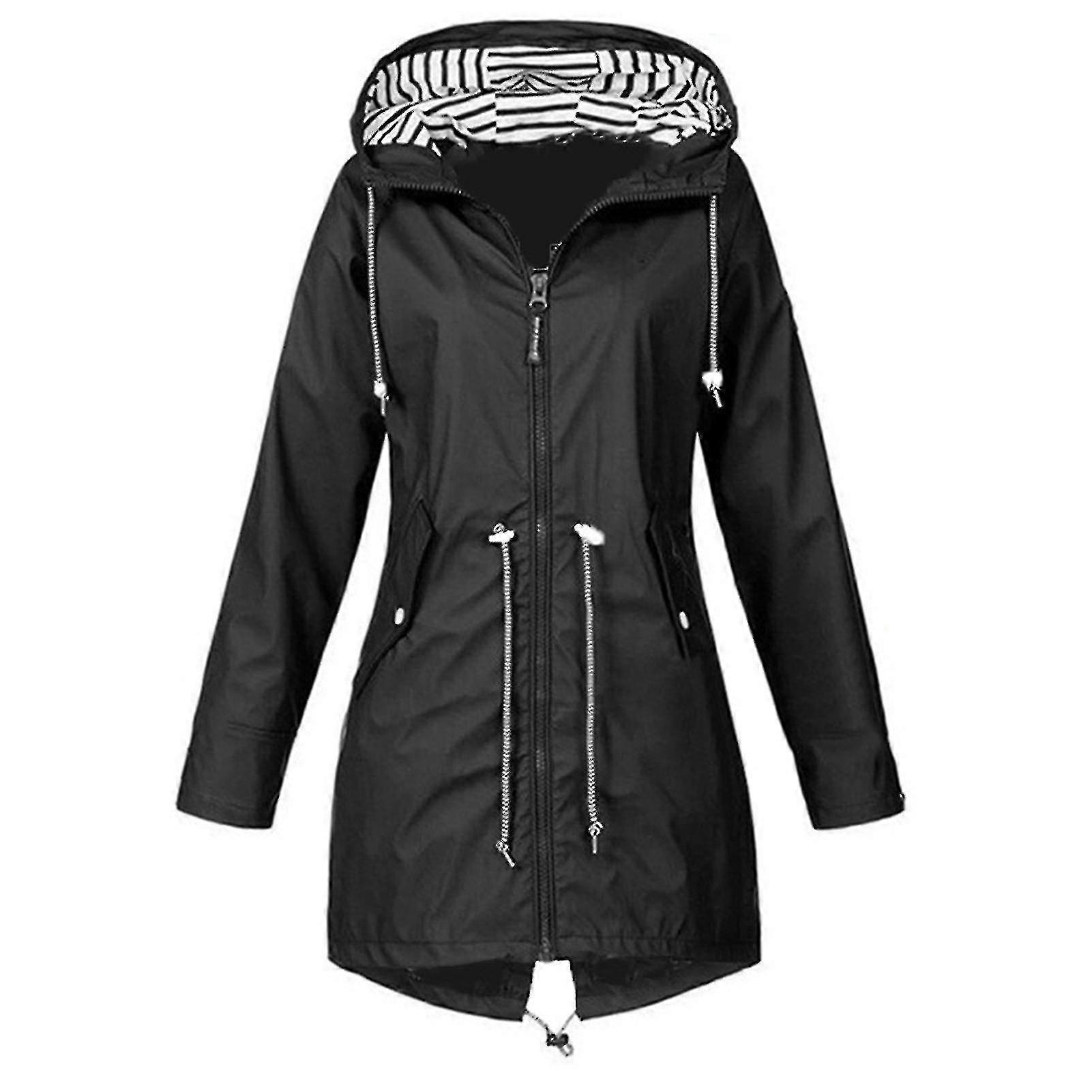 Solid Color Long Sleeves Jacheta elegant și impermeabil potrivit pentru Camping Drumeții