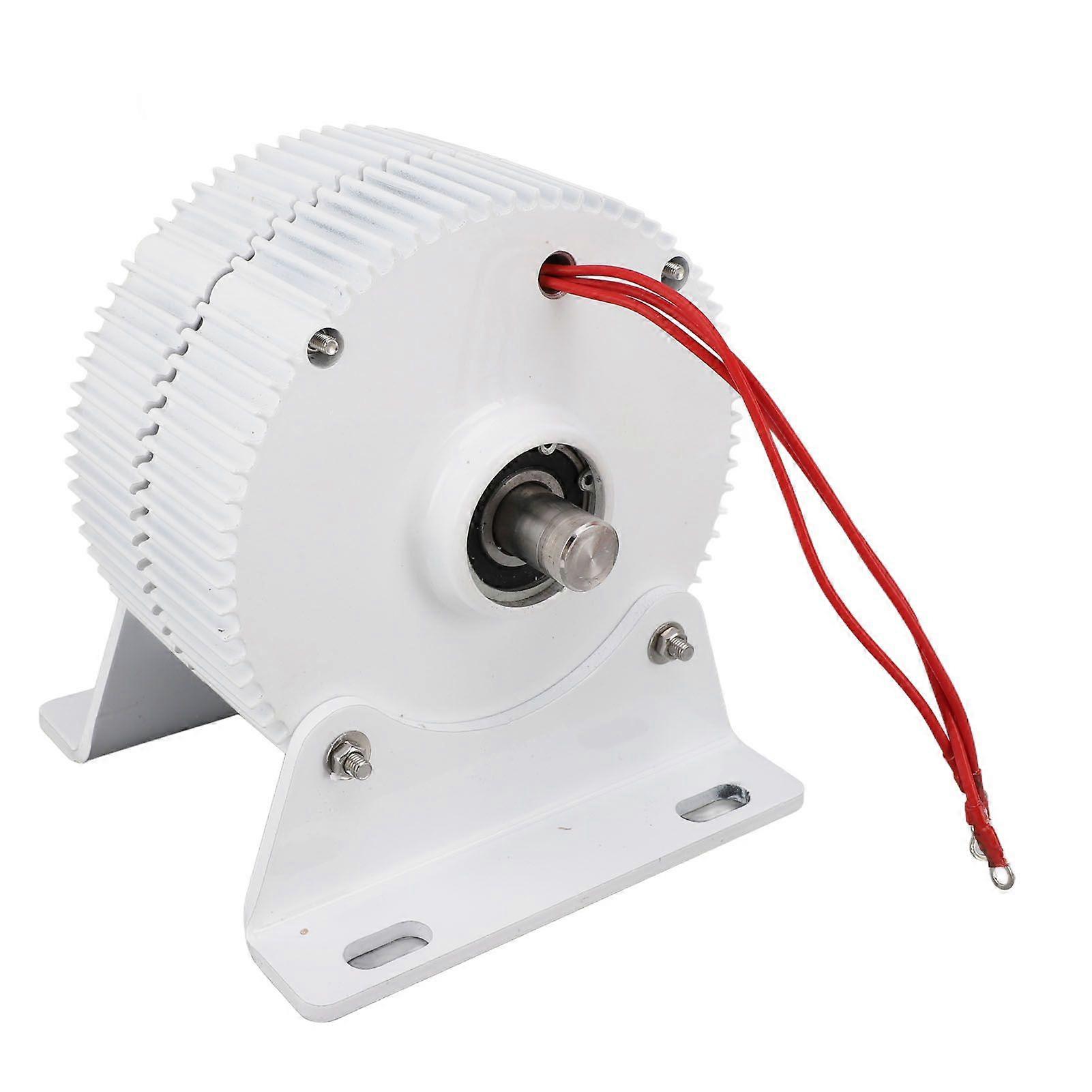 Permanent Magnet Alternator 48V 3 Phase AC Wind Synchronous Generator 2 Axes Serrated with Base 300W