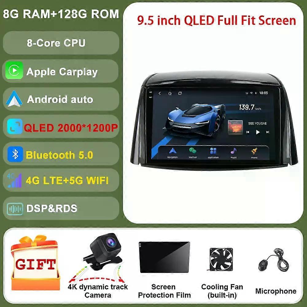 Head Unit For Renault Koleos 2009-2016 Car Radio Multimedia Player Android 4g Let Apple Carplay Navigation Gps Stereo Video 2din