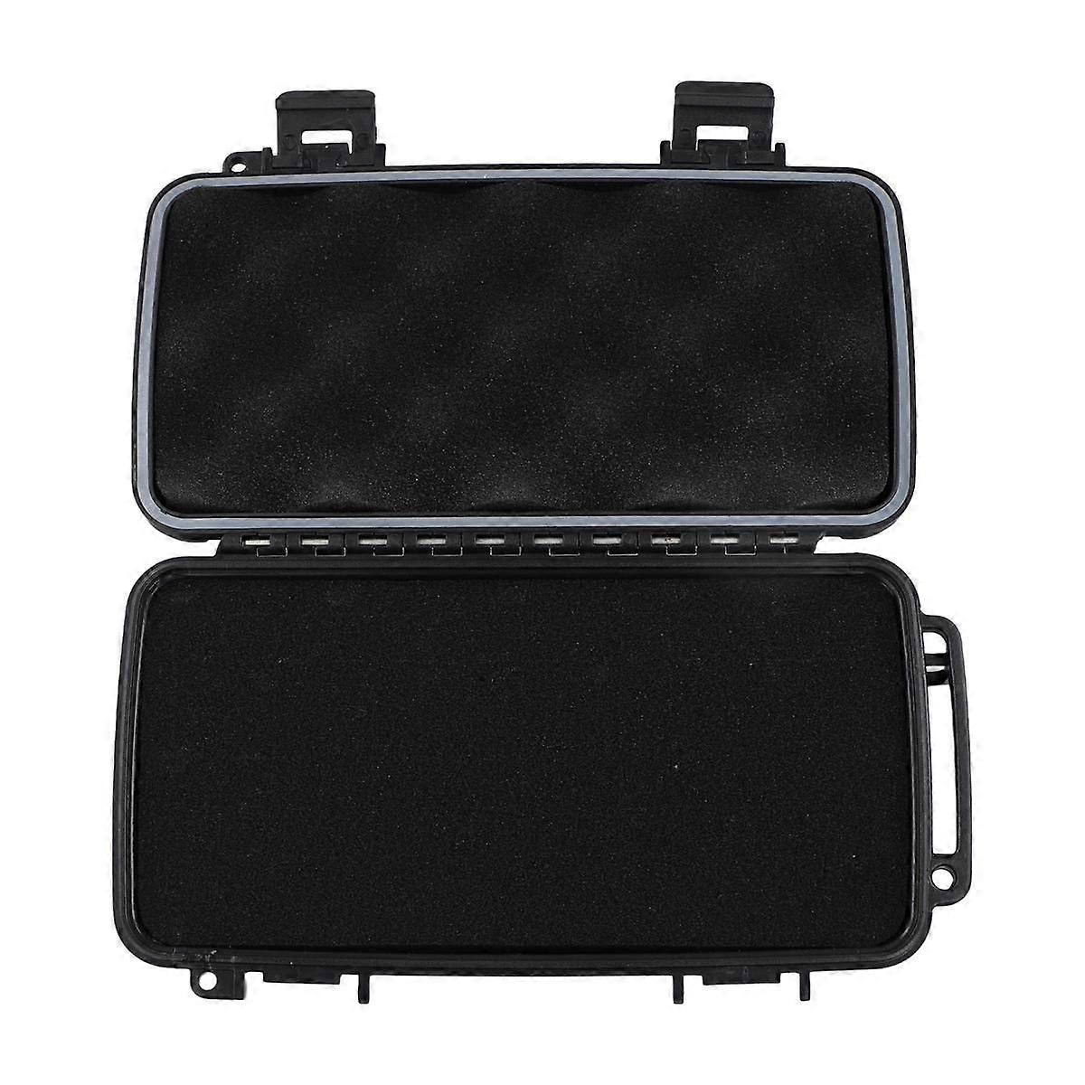 Black Hard Shell ABS Carrying Toolbox Shockproof Portable Toolbox Secure Tools Instrument Tool Stor