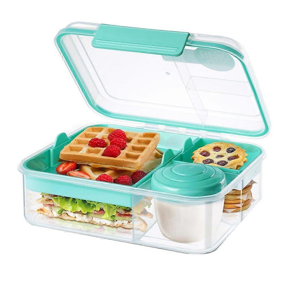 Meal Prep Containers Reusable, Snackle Box Container Bento Box Adult, Bento Lunch Box with 2 Remova