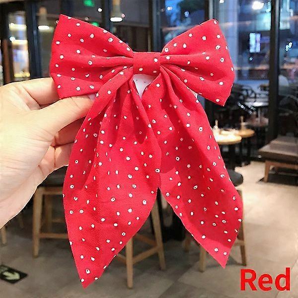 Accessoires de cheveux élégants Double Bow [Rouge]