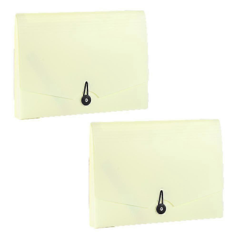 2 Pack File Organizer 12 Pocket Expanding File Folder With Labels Portable Filing Folder