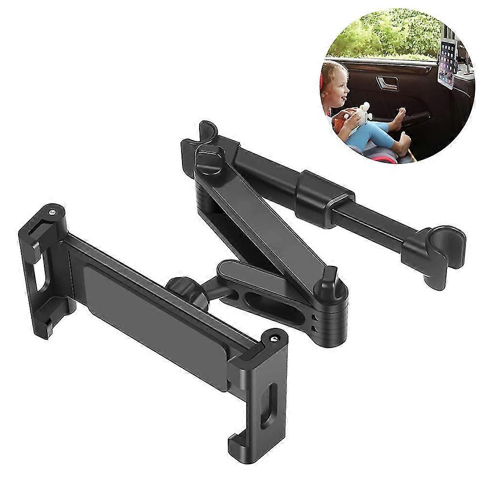Car Headrest Mount, Angle Adjustable Headrest Tablet Mount, Universal Tablet Holder For Car Backseat, For 5" To 14" Ipad/tablet/smartphone/nintendo S