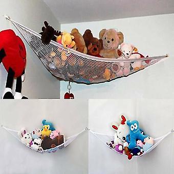 Lot De 2 Filets De Rangement Pour Peluches - Hamac Triangulaire 100x100x140 Cm - À Suspendre, Gain De Place