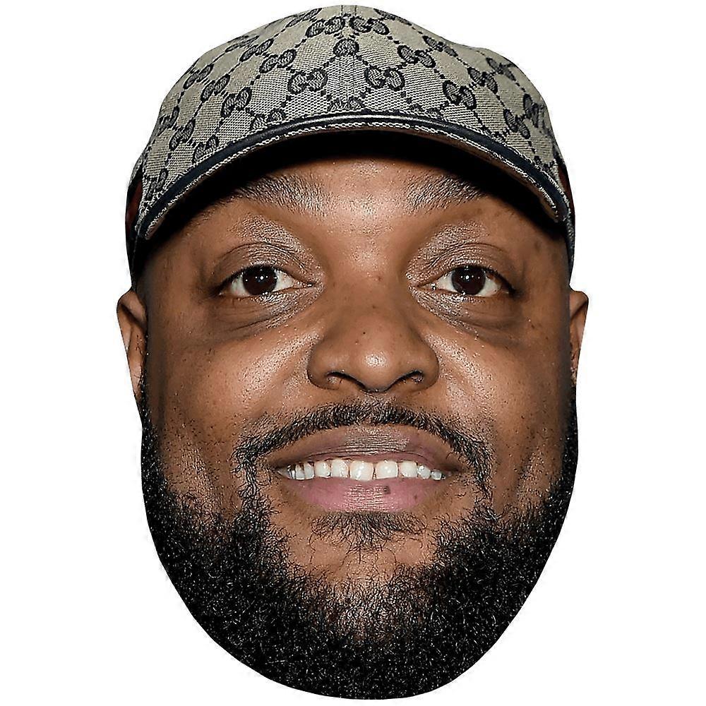 Ian Greenidge (Hat) Big Head. Larger than life mask.