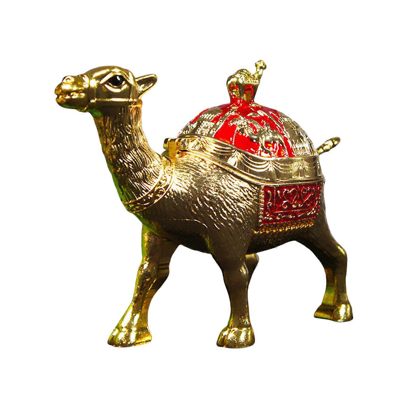 Tigela de Chocolate com Açúcar e Tampa com Tampa e Colher Esmaltada Figuras de Camelos Recipiente de Açúcar Tigela de Sal Suporte de Açúcar Vermelho