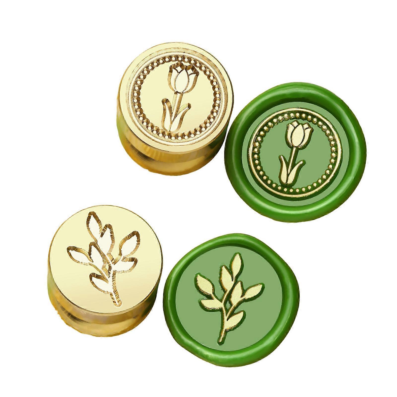 2Pcs Scrapbooking Theme Wax Stamp Head for Valentines Card Wedding Invitations, Appreciation Card, Decorations